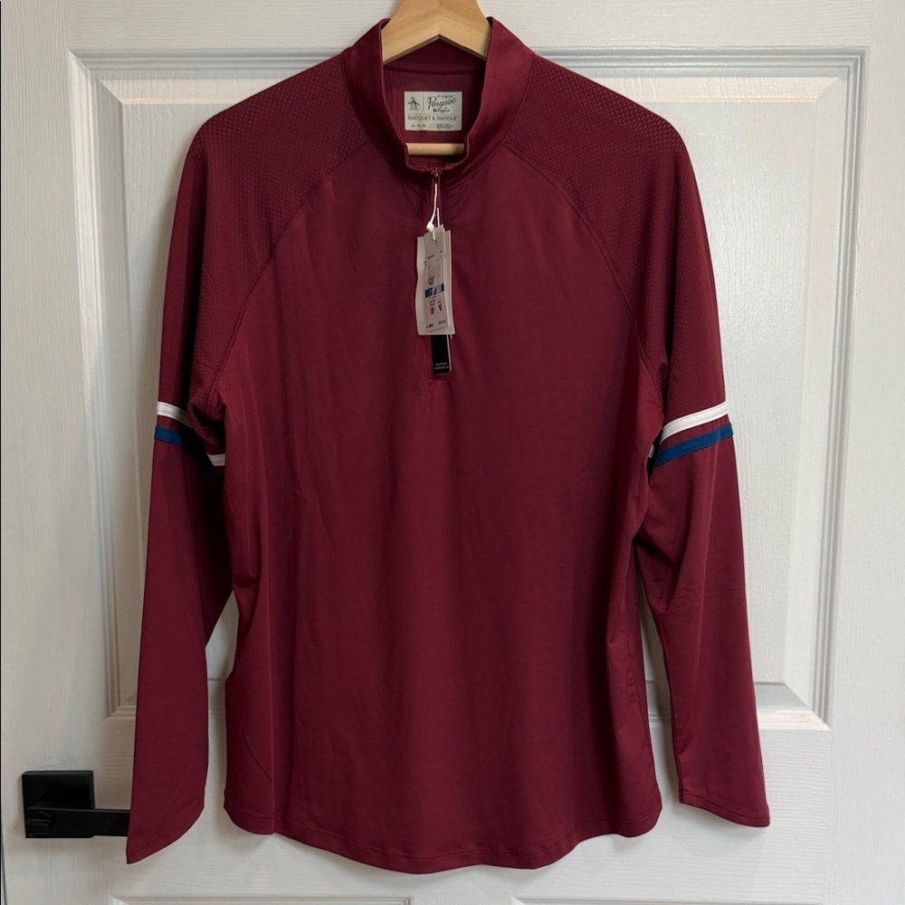 Original Penguin Burgundy Zip-Up Jacket